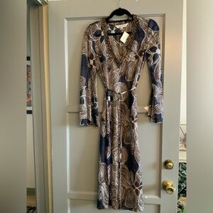 Trina Turk Sheer Printed Dress